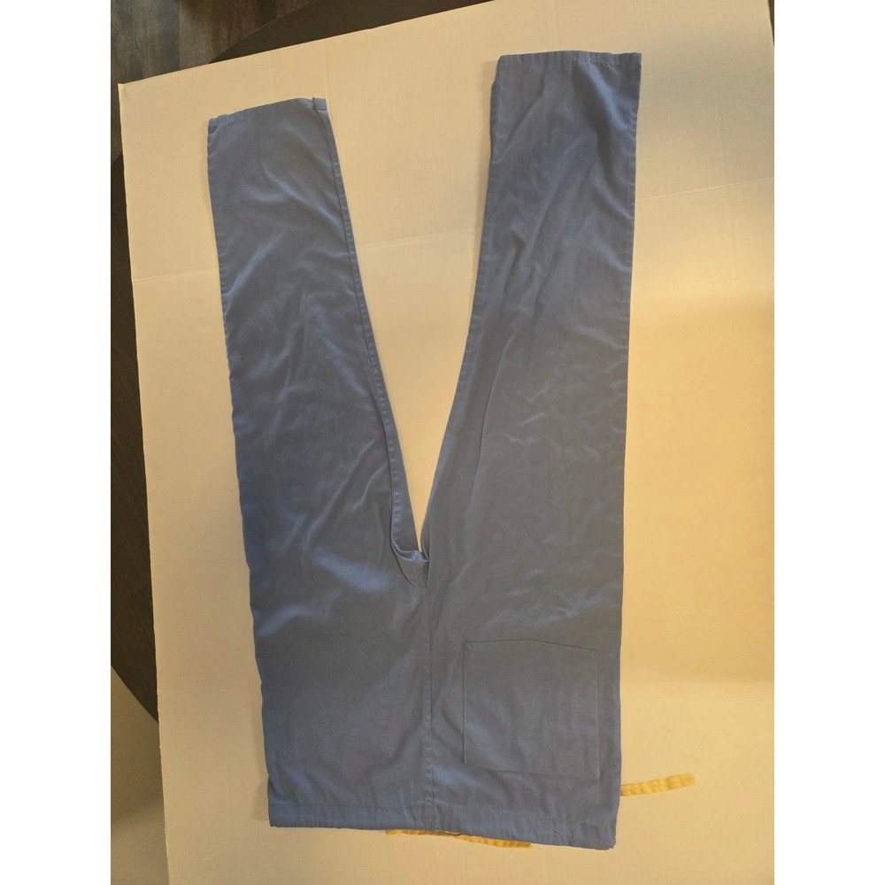 Landau QU7605 Scrub Pants Blue Drawstring Unisex Medical Small Regular 36x31 - Picture 5 of 5